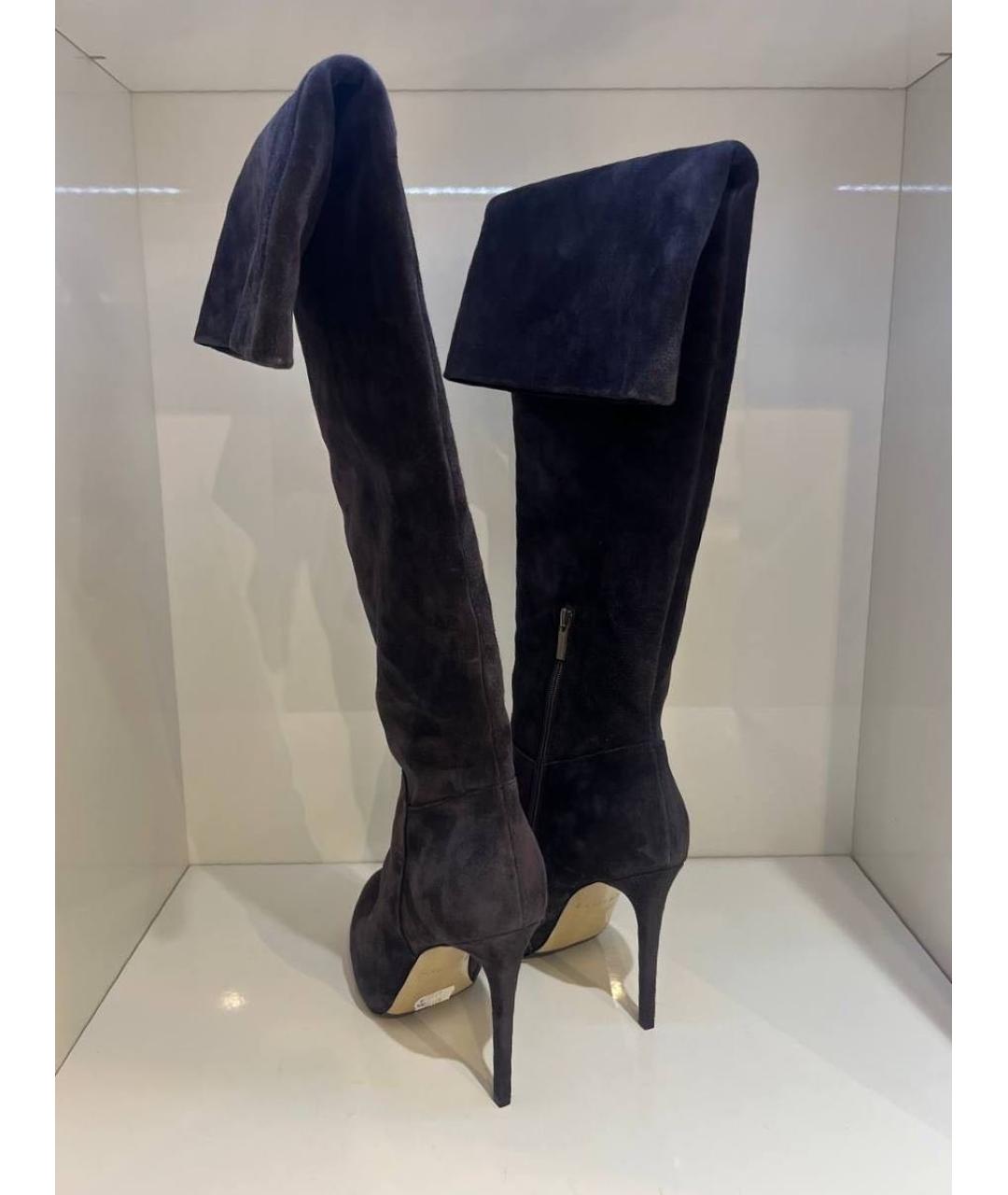 LE SILLA Черные замшевые сапоги, фото 3