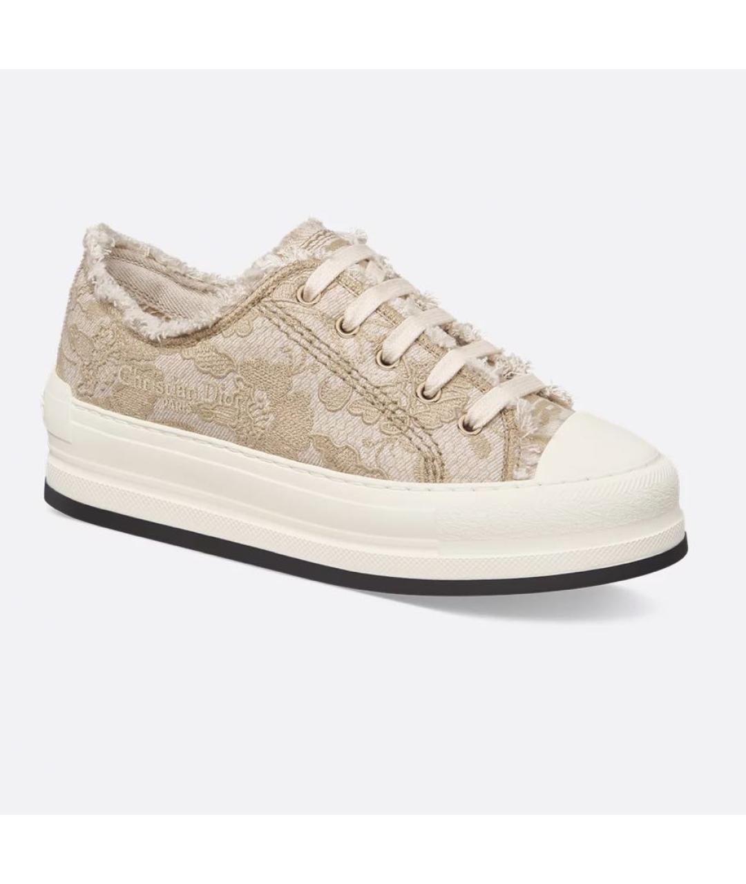 CHRISTIAN DIOR Бежевые кроссовки, фото 4