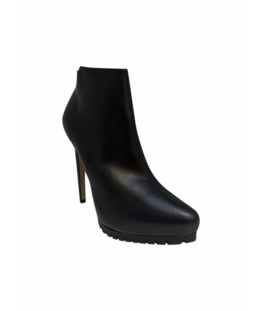 LE SILLA Черные кожаные ботинки, фото 5