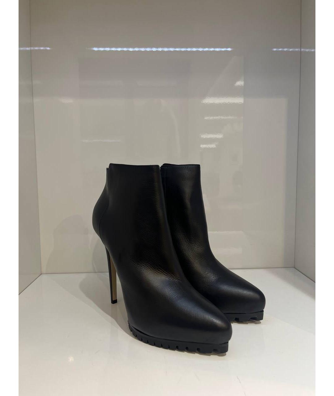 LE SILLA Черные кожаные ботинки, фото 4