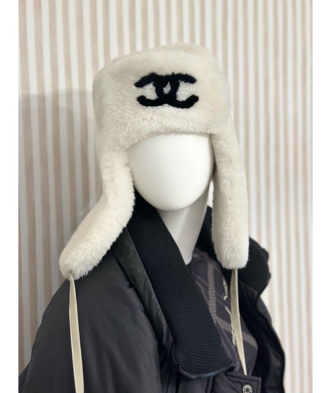 CHANEL Белая шапка, фото 2