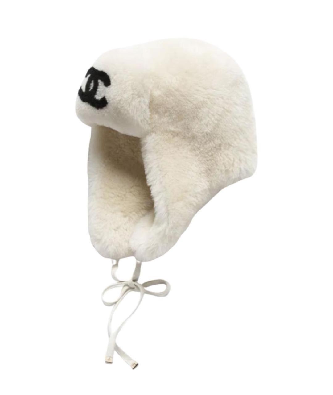 CHANEL Белая шапка, фото 1