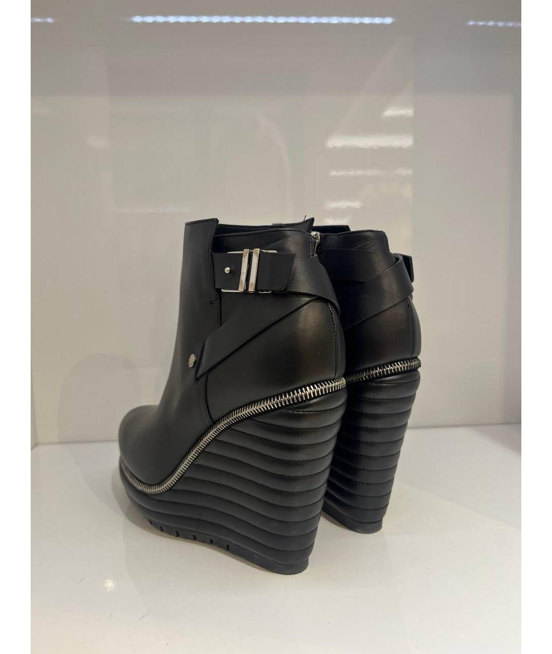 LE SILLA Черные кожаные ботинки, фото 3