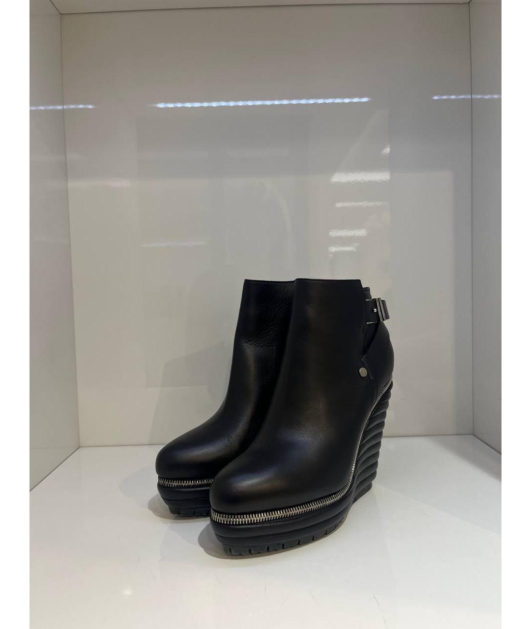 LE SILLA Черные кожаные ботинки, фото 4