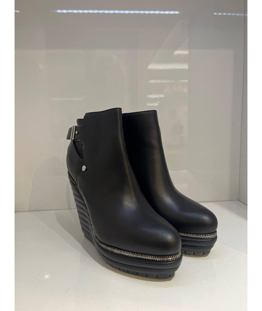 LE SILLA Черные кожаные ботинки, фото 2