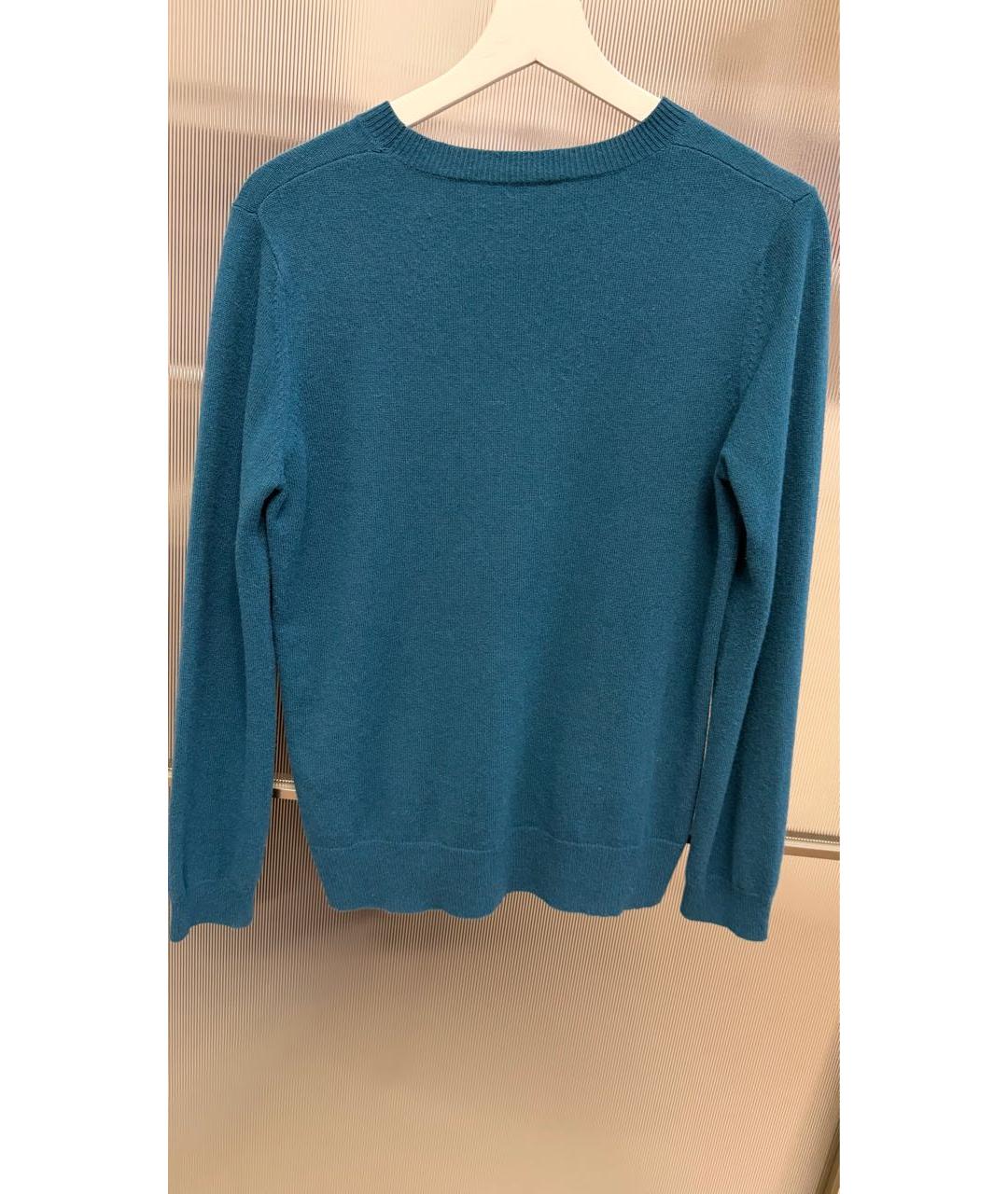 MAX MARA Бирюзовый шерстяной джемпер / свитер, фото 2