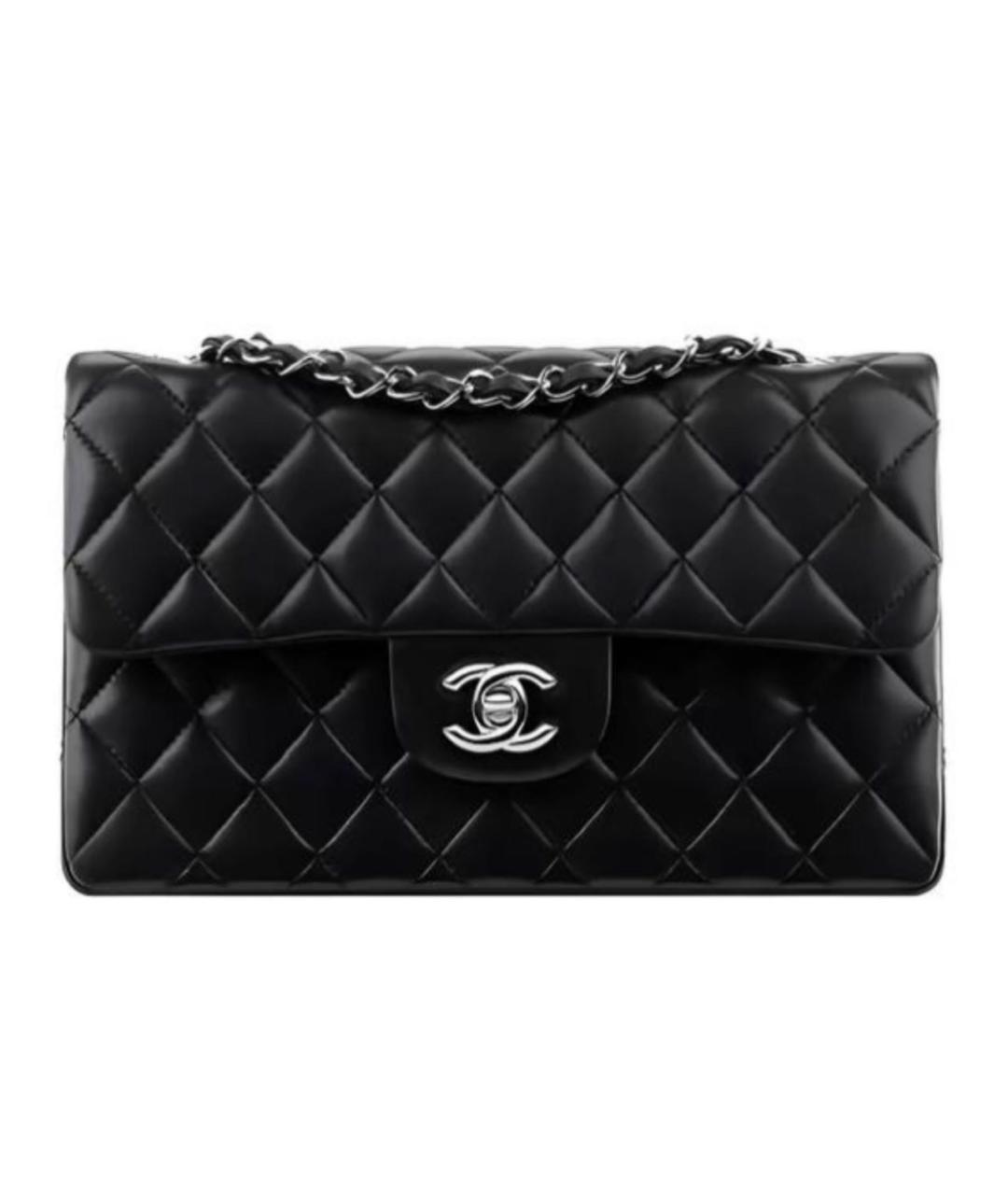 CHANEL Черная кожаная сумка через плечо, фото 1