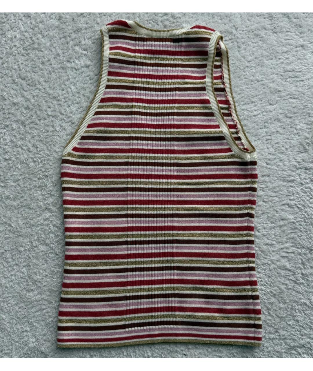 CHANEL Розовая хлопковая майка, фото 2