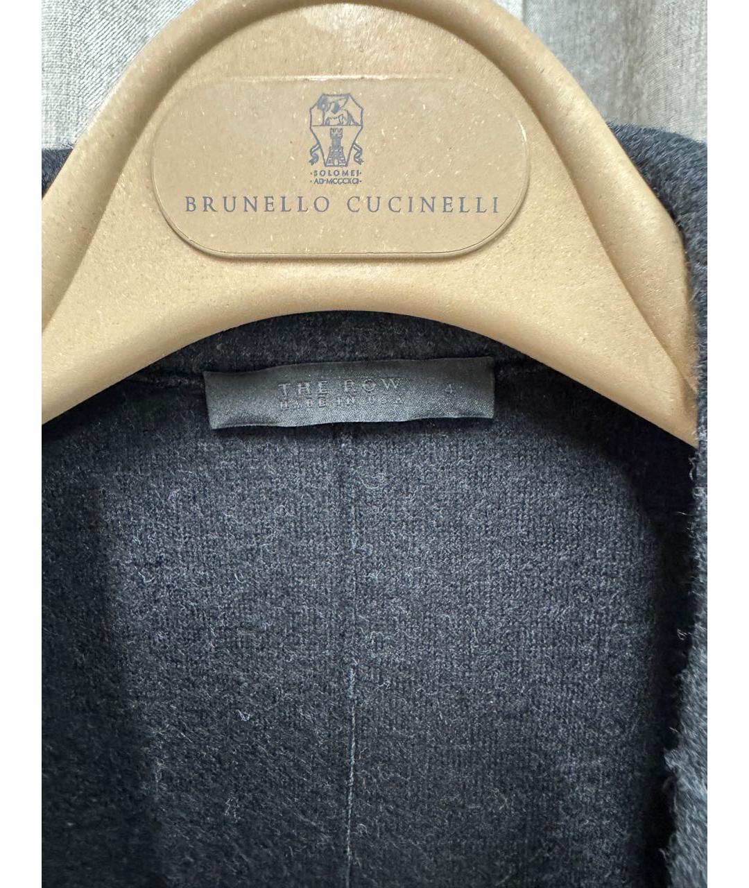 THE ROW Антрацитовый шерстяной жакет/пиджак, фото 3