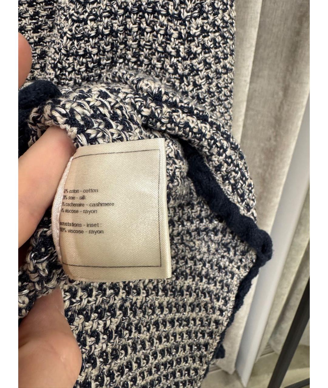 CHANEL Серый хлопковый кардиган, фото 4