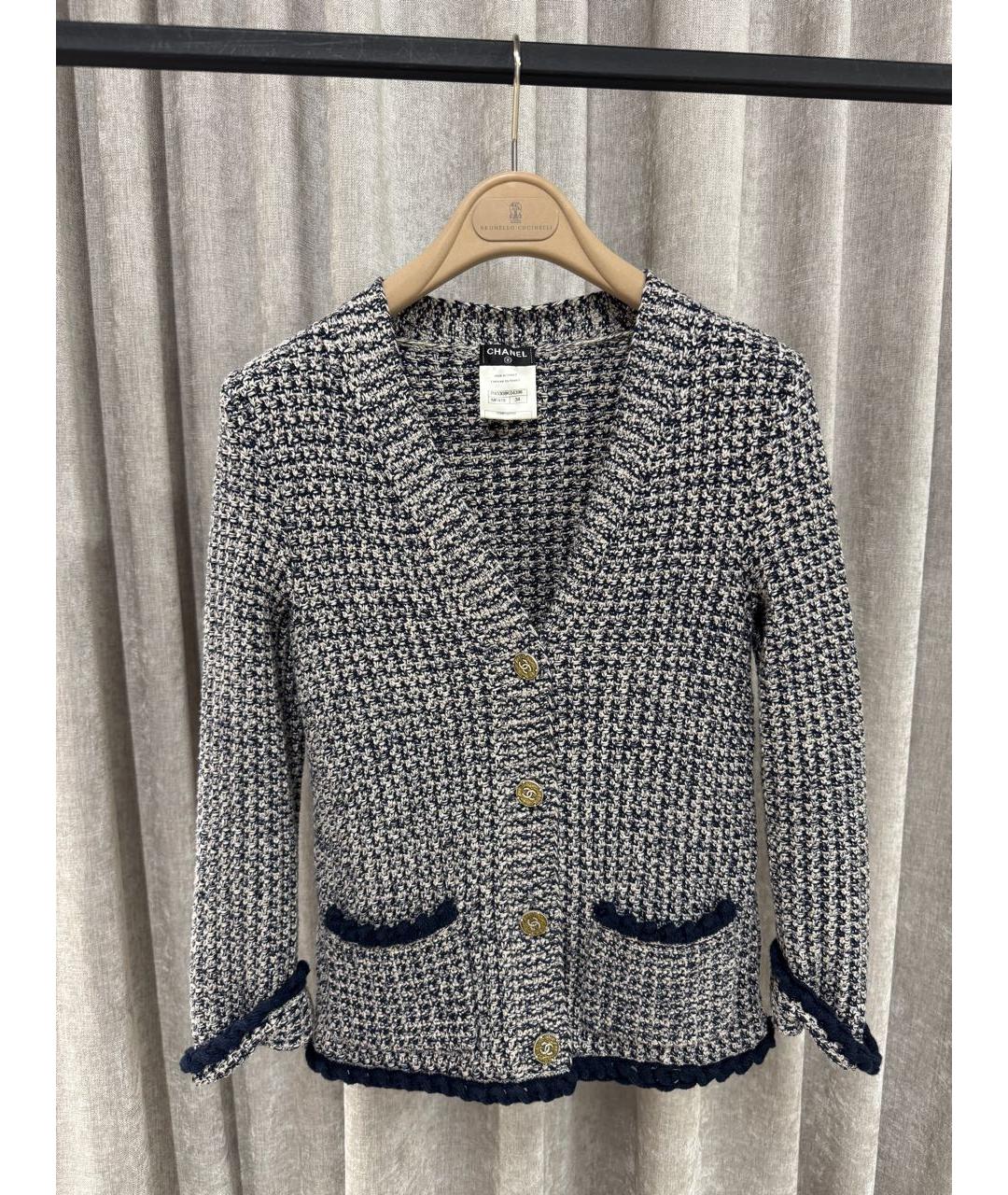 CHANEL Серый хлопковый кардиган, фото 5