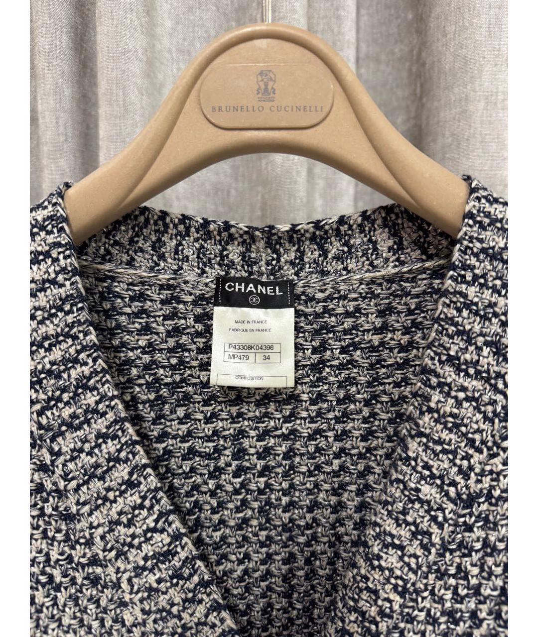 CHANEL Серый хлопковый кардиган, фото 3