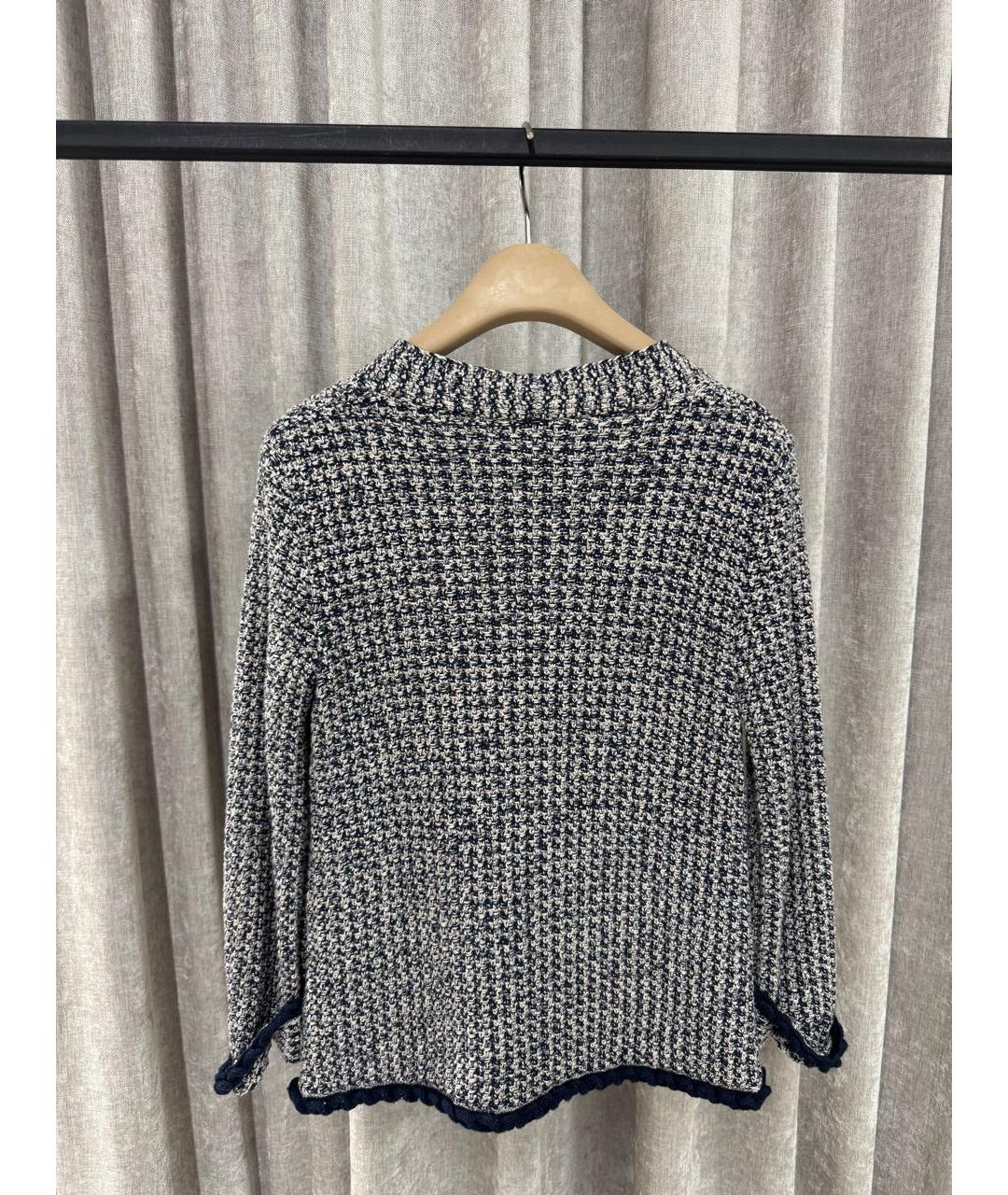 CHANEL Серый хлопковый кардиган, фото 2