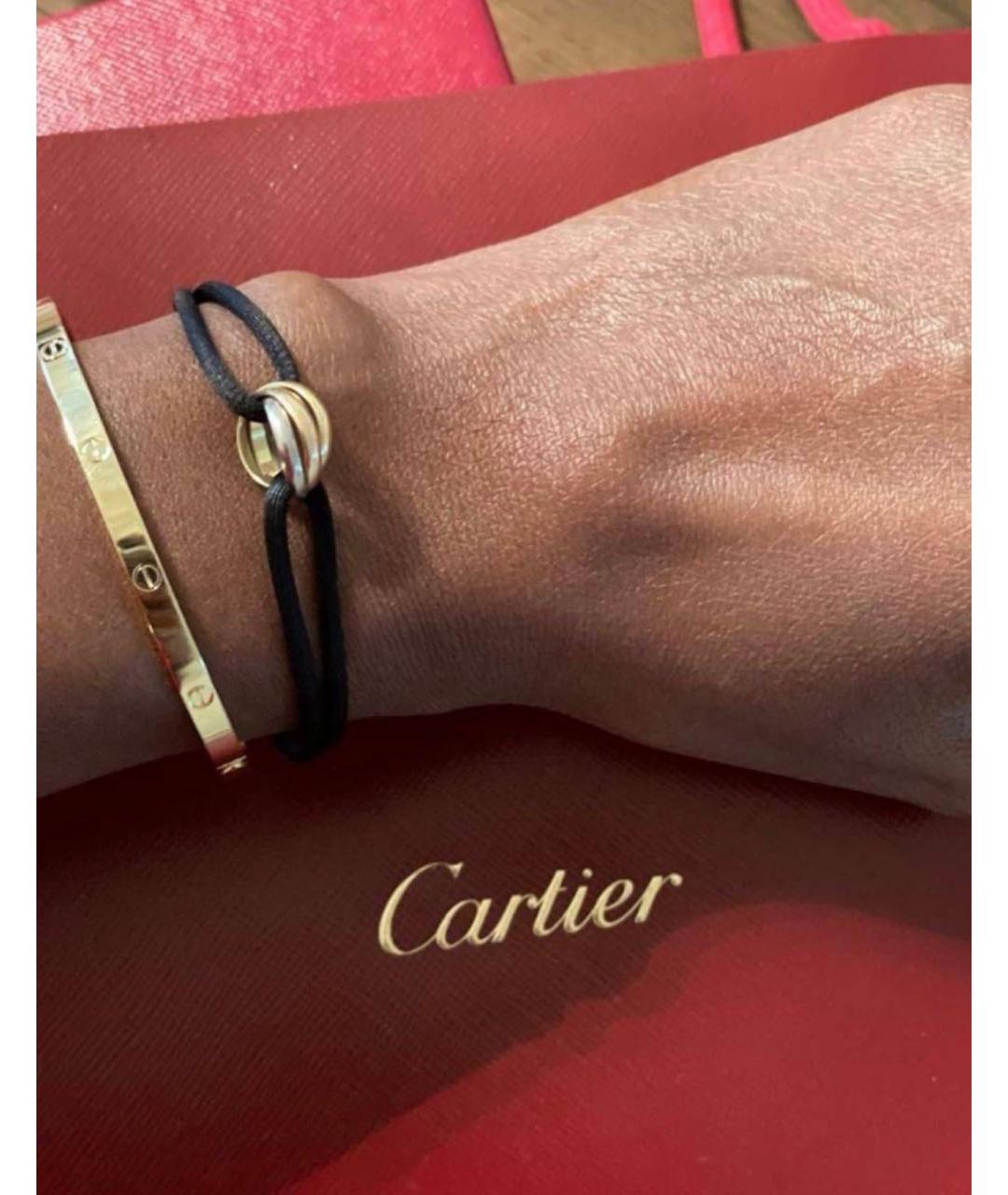 CARTIER Черный браслет из желтого золота, фото 3