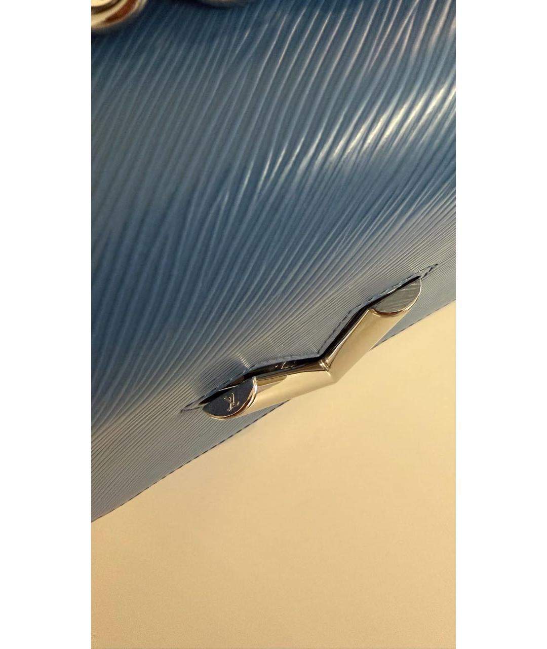 LOUIS VUITTON Синяя кожаная сумка через плечо, фото 7