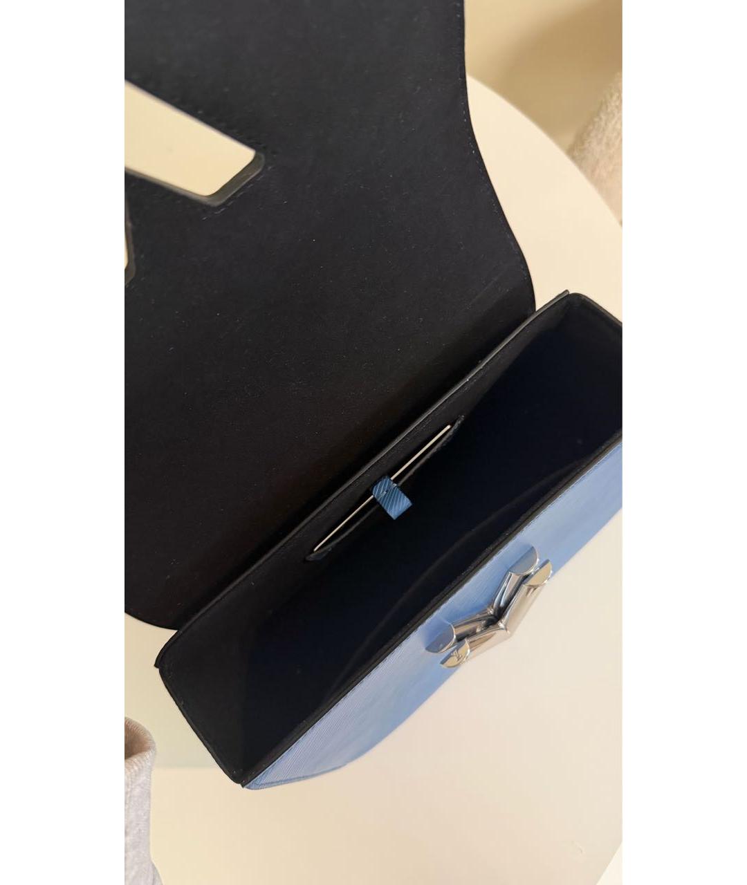 LOUIS VUITTON Синяя кожаная сумка через плечо, фото 4