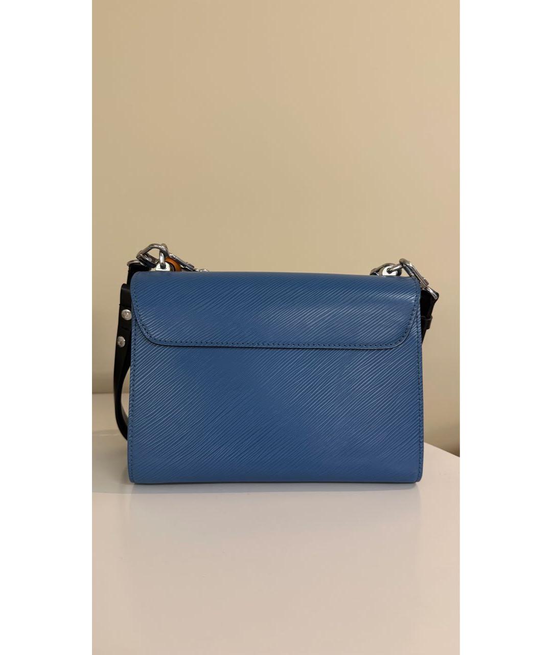 LOUIS VUITTON Синяя кожаная сумка через плечо, фото 3