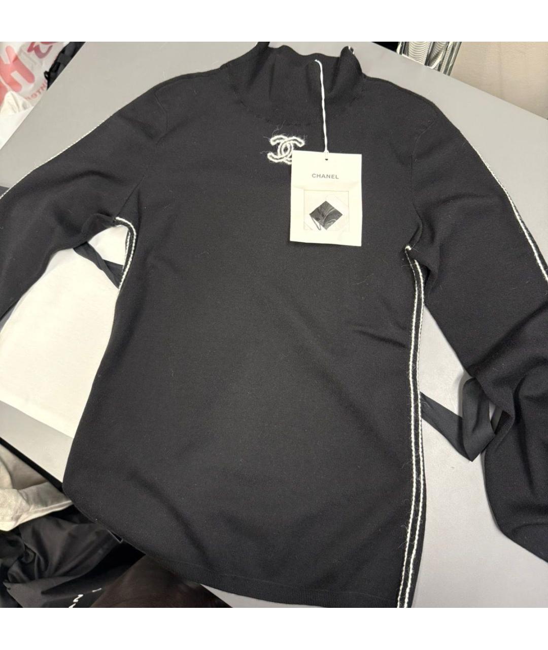CHANEL Черная водолазка, фото 1