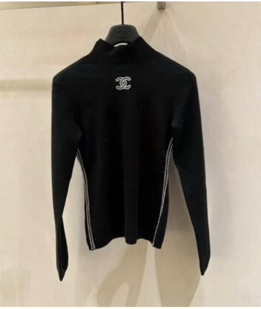 CHANEL Черная водолазка, фото 4