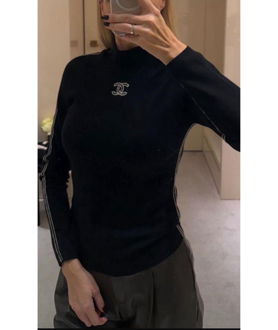 CHANEL Черная водолазка, фото 2