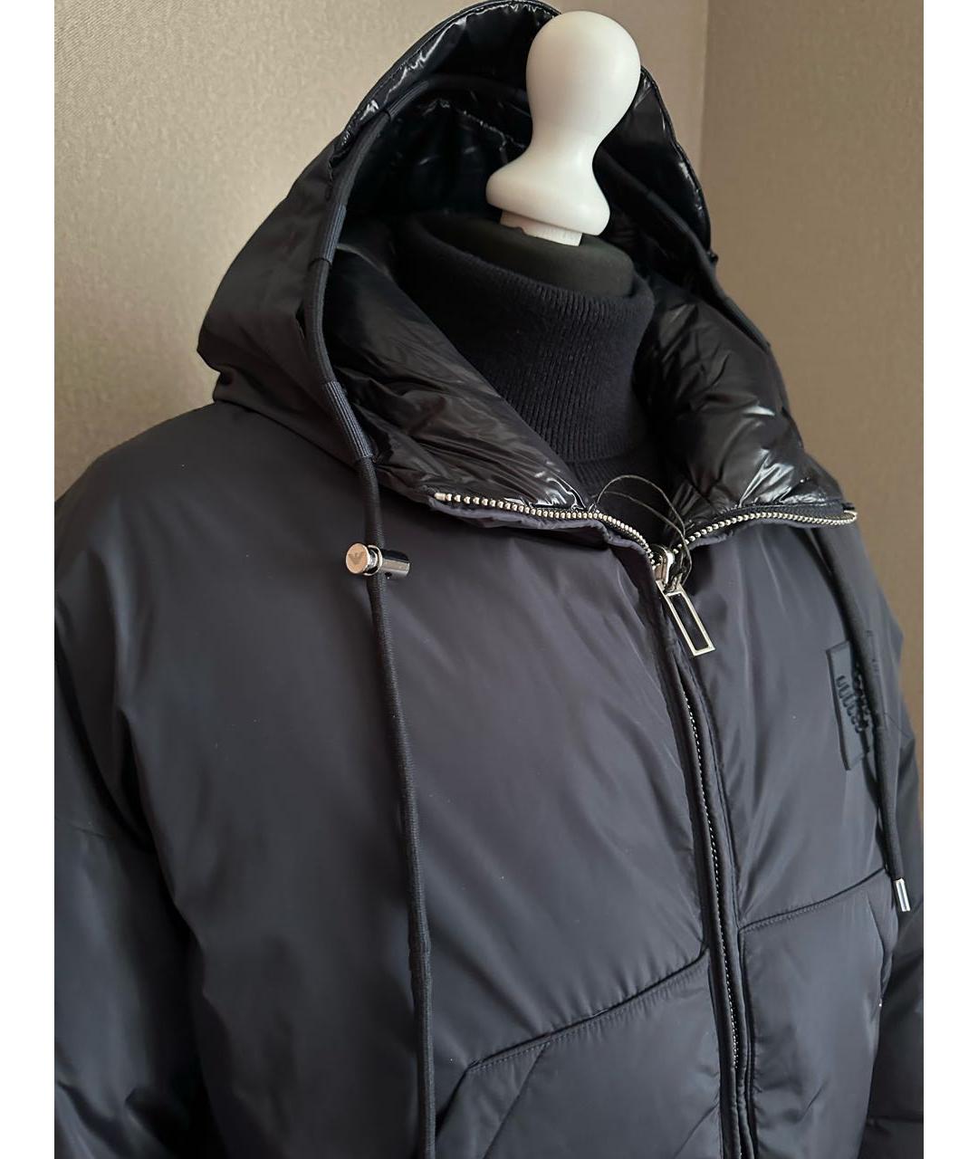 EMPORIO ARMANI Темно-синий полиэстеровый пуховик, фото 8