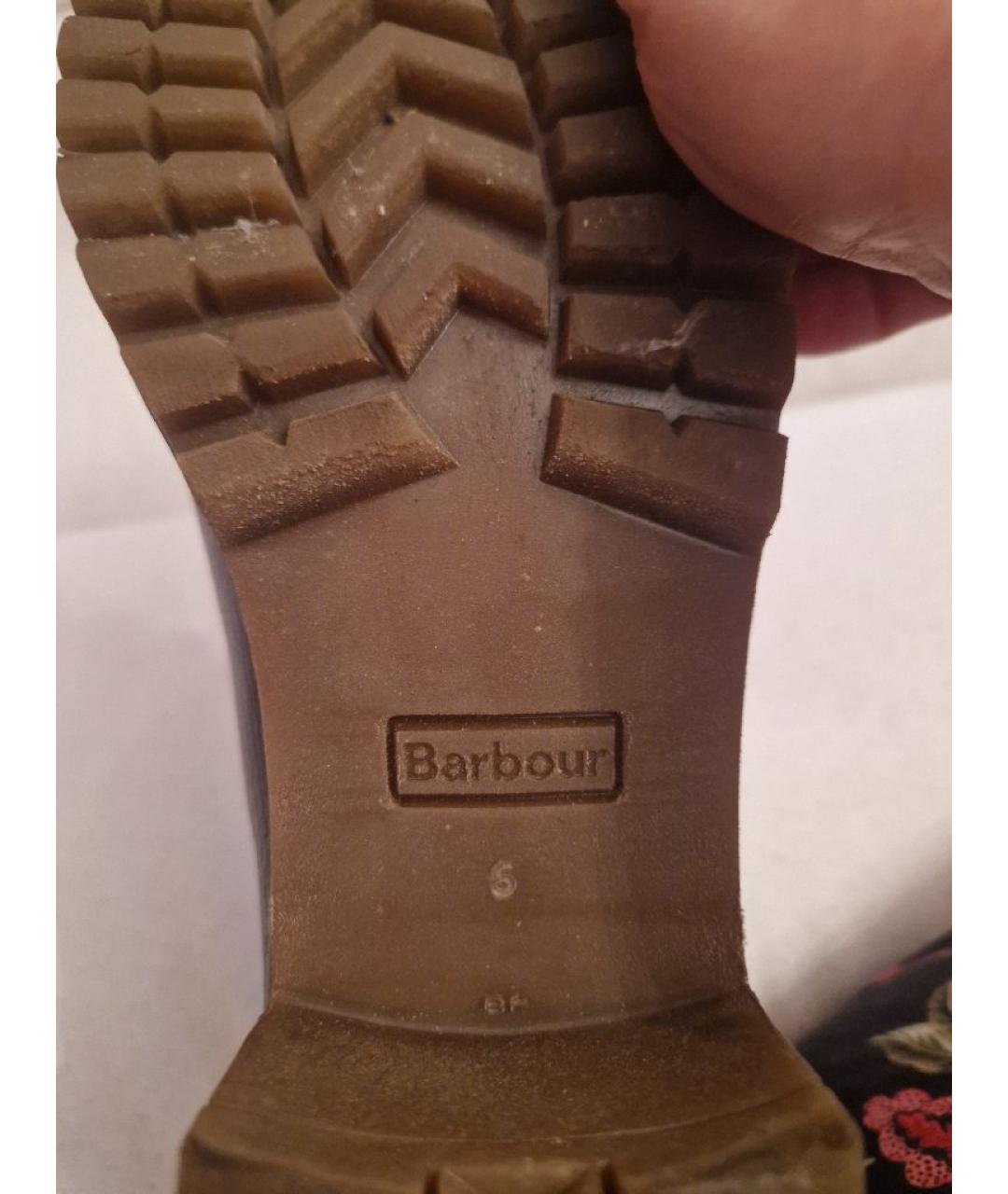 BARBOUR Коричневые кожаные полусапоги, фото 6