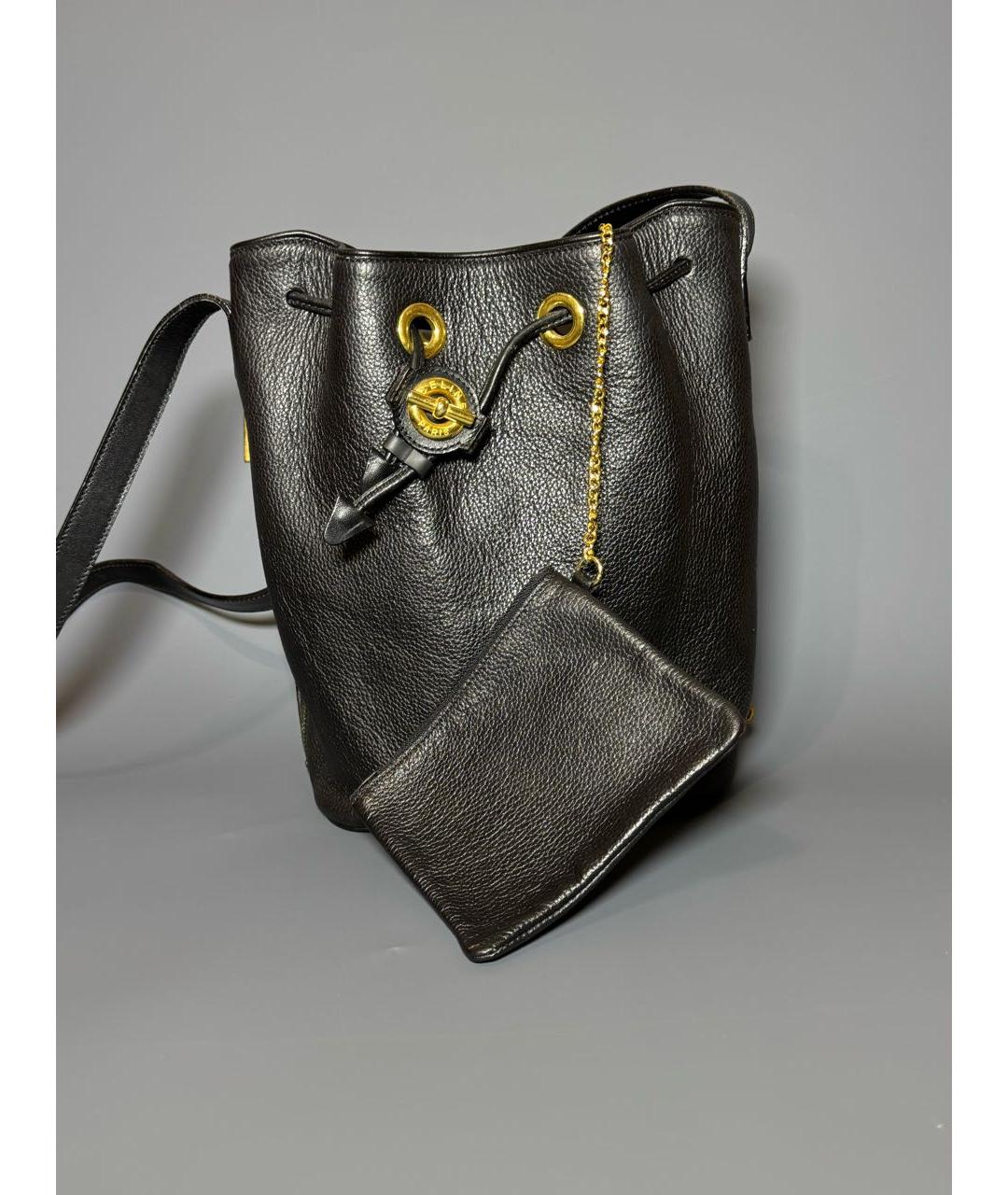 CELINE Черная кожаная сумка через плечо, фото 8