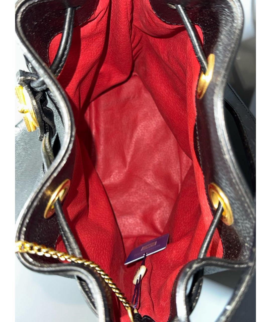 CELINE Черная кожаная сумка через плечо, фото 4