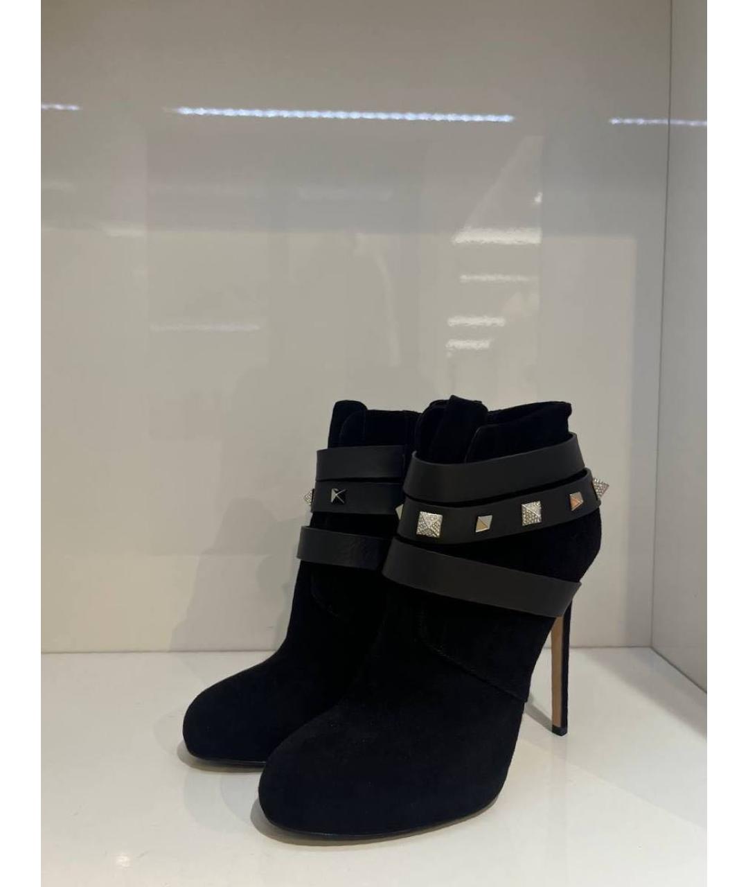 LE SILLA Черные замшевые ботинки, фото 2