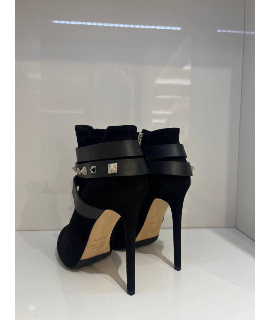 LE SILLA Черные замшевые ботинки, фото 3