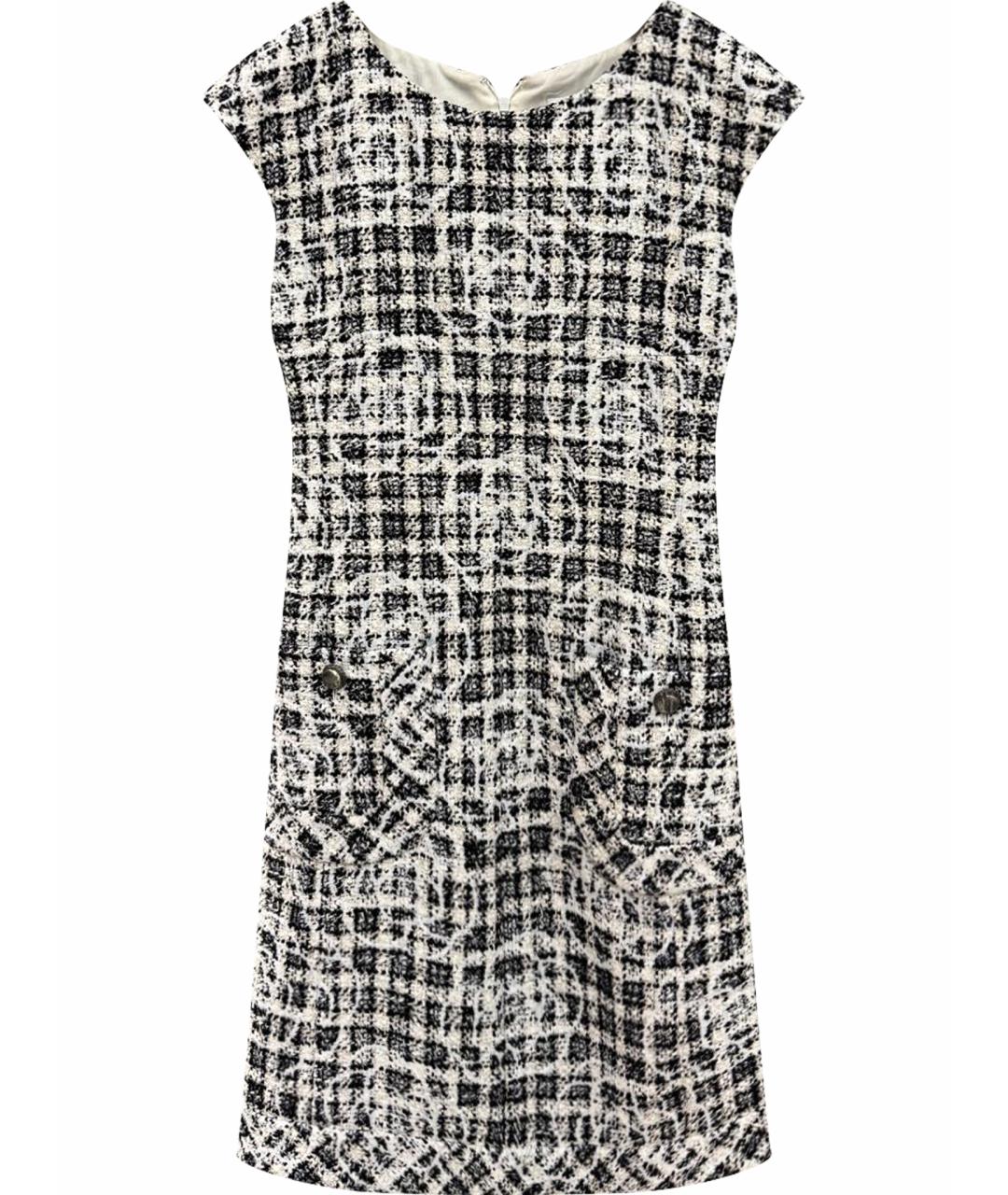 CHANEL Белое полиэстеровое коктейльное платье, фото 1