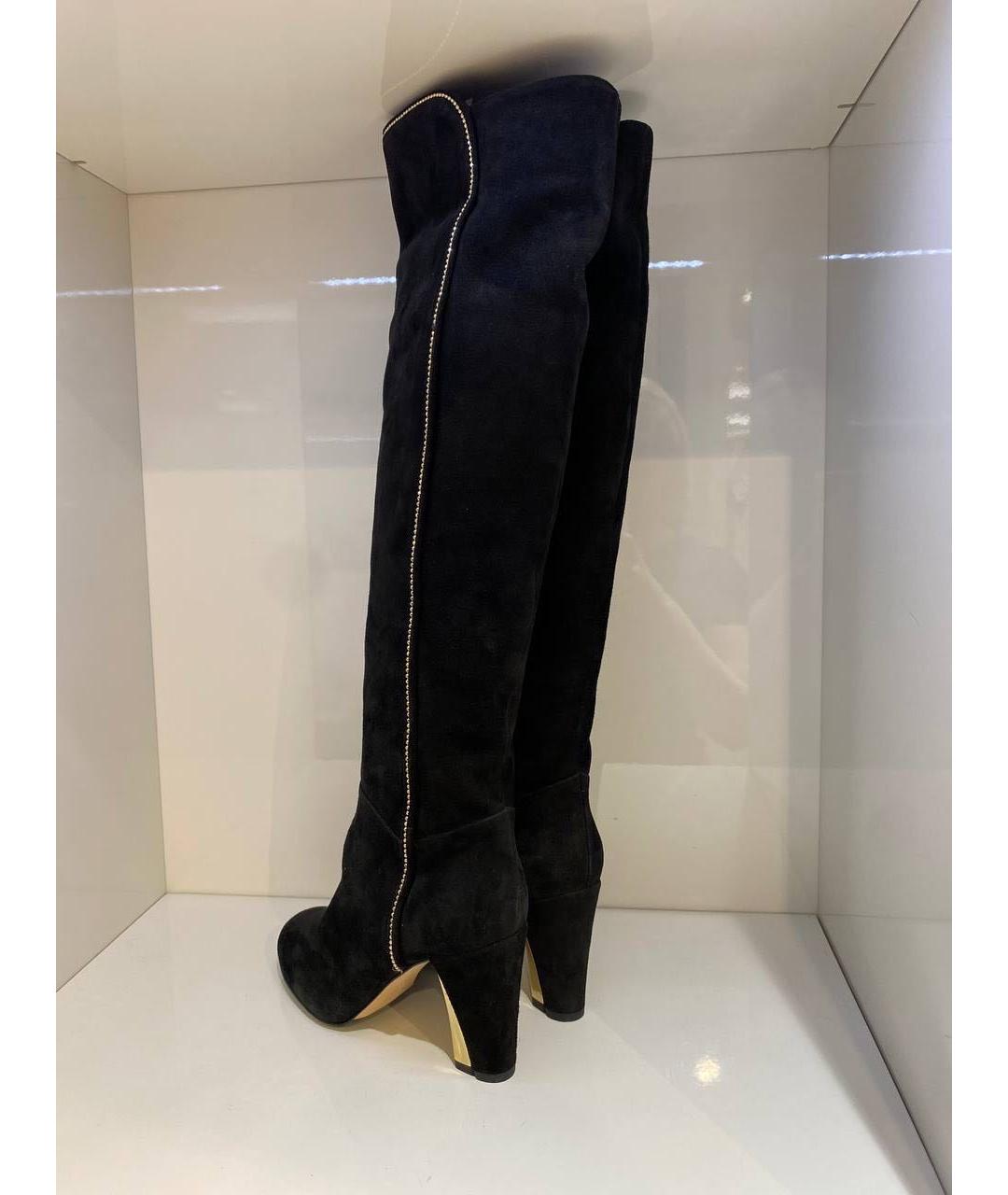 LE SILLA Черные замшевые сапоги, фото 3