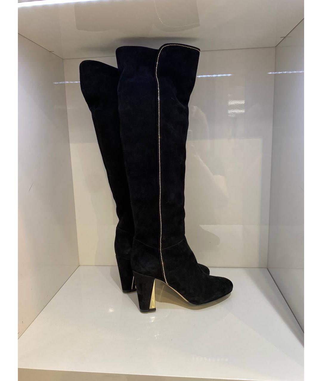 LE SILLA Черные замшевые сапоги, фото 2