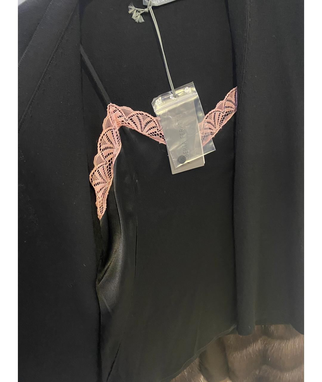 ALBERTA FERRETTI Черный шерстяной джемпер / свитер, фото 3