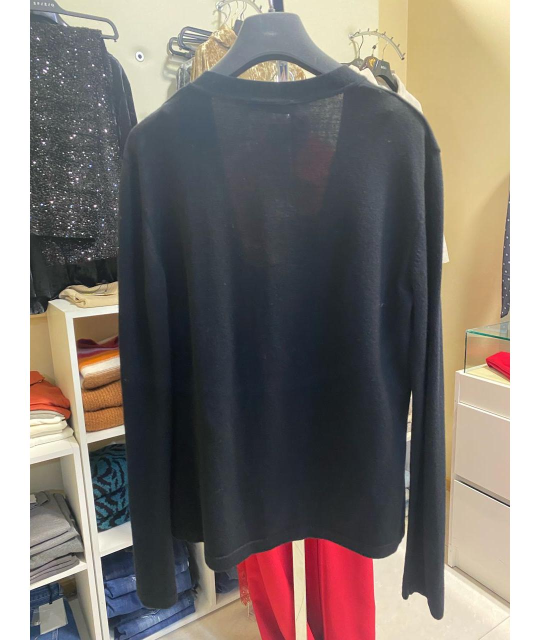 ALBERTA FERRETTI Черный шерстяной джемпер / свитер, фото 3