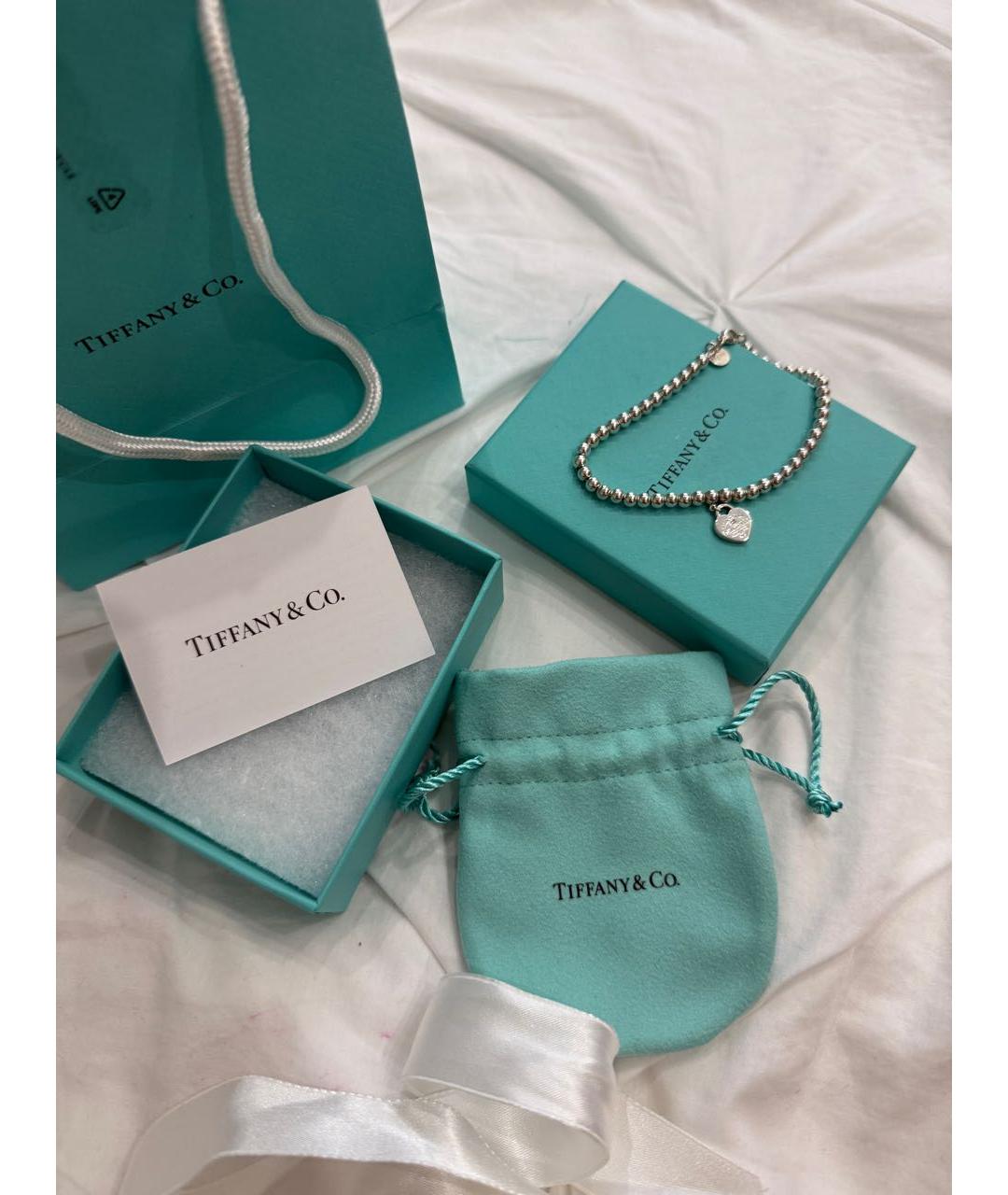 TIFFANY&CO Бирюзовый серебряный браслет, фото 4