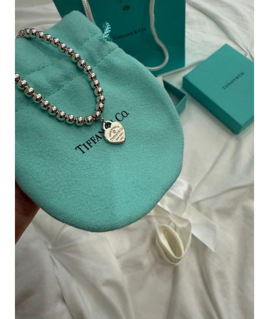 TIFFANY&CO Бирюзовый серебряный браслет, фото 5