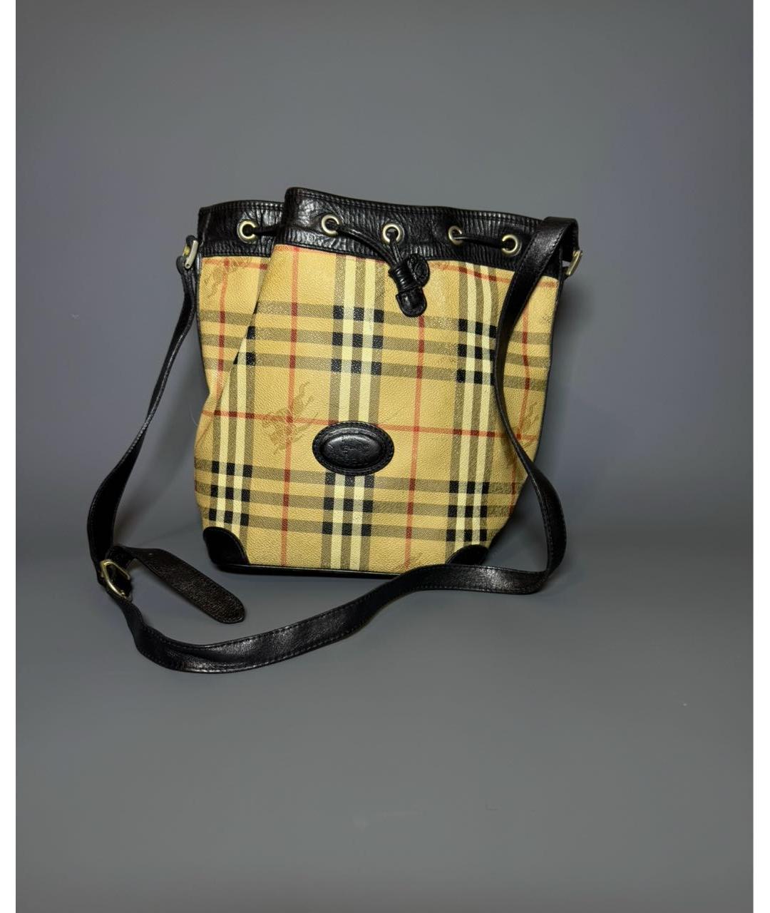 BURBERRY Бежевая кожаная сумка тоут, фото 9