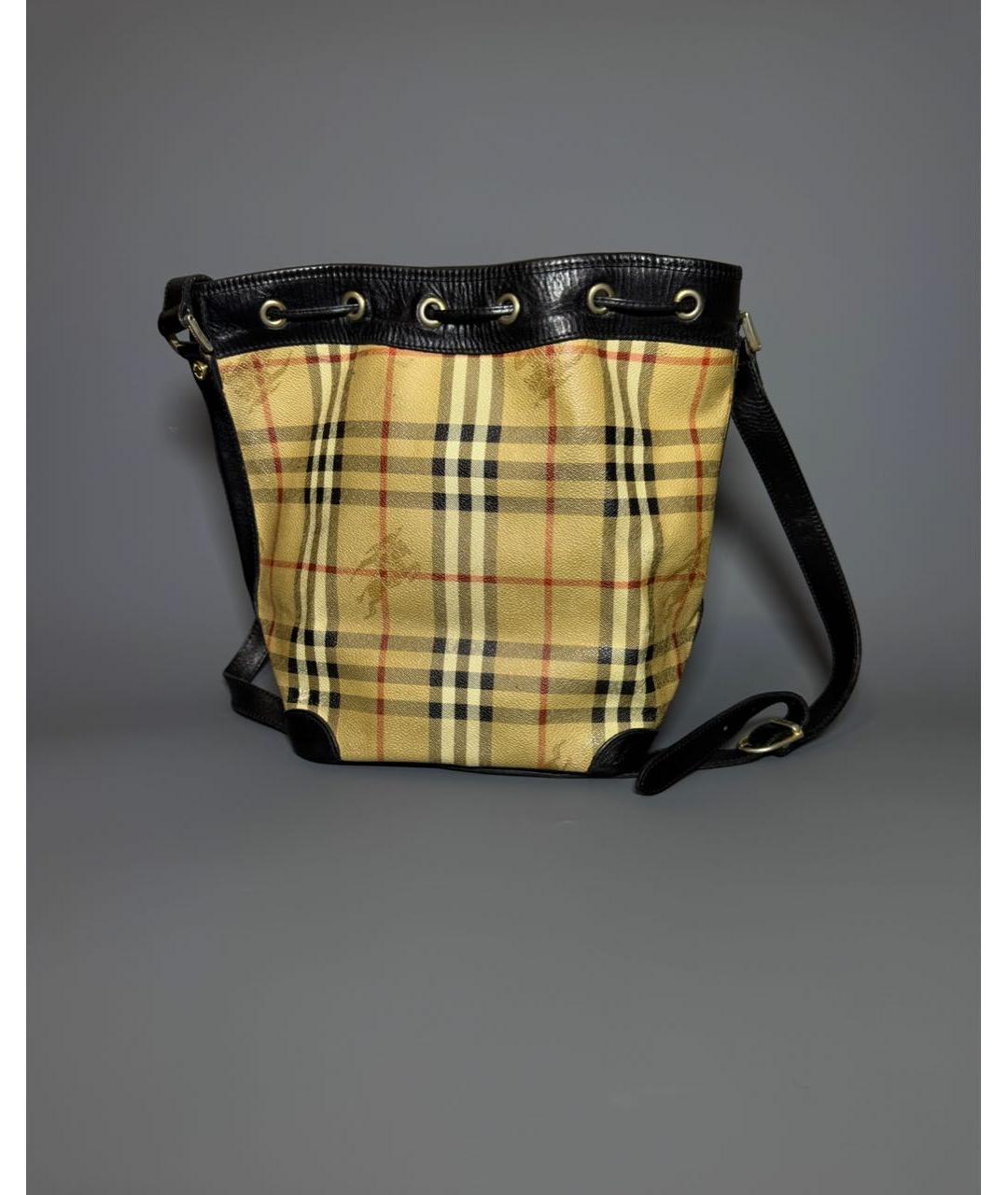 BURBERRY Бежевая кожаная сумка тоут, фото 3