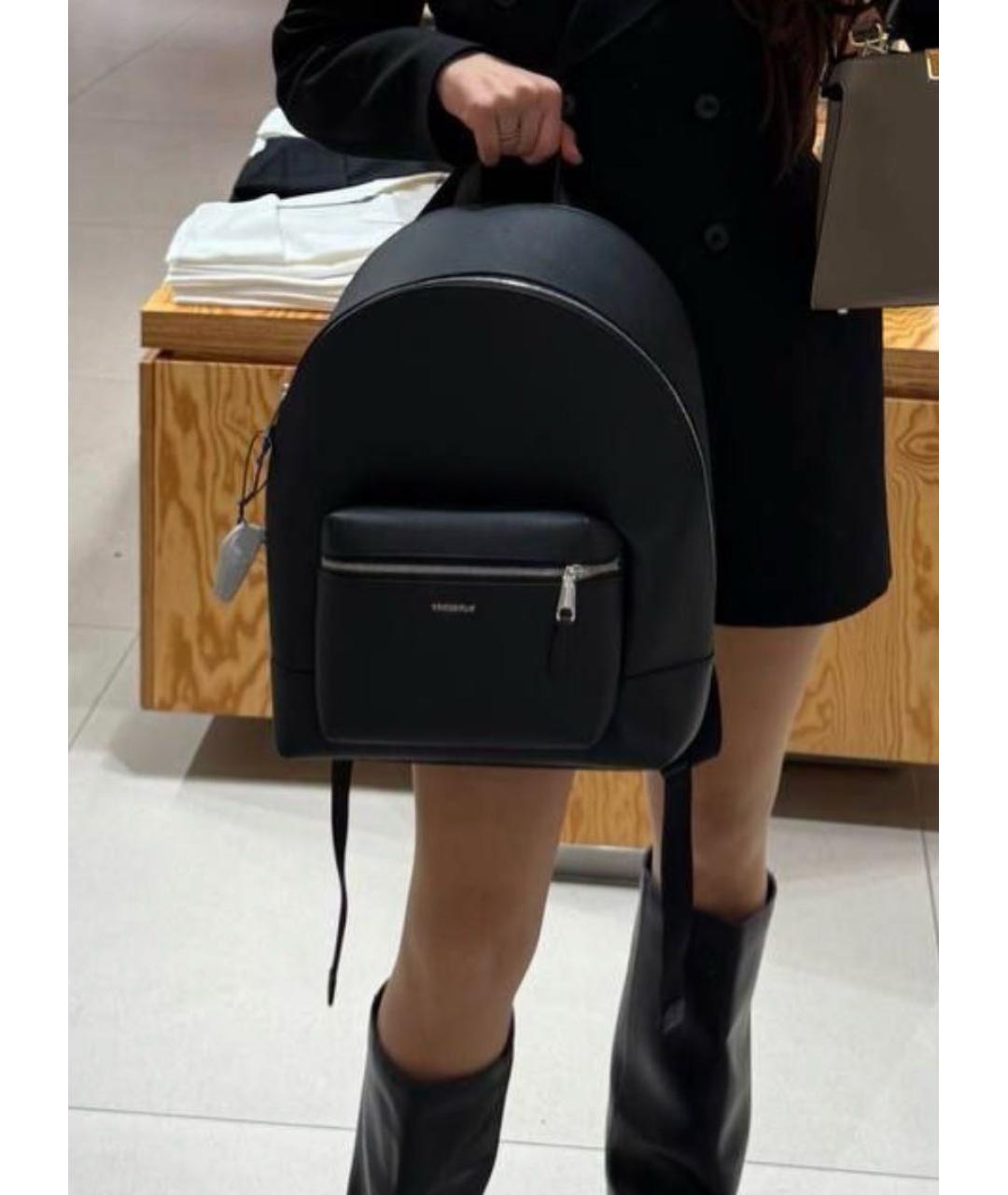 BURBERRY Черный кожаный рюкзак, фото 2