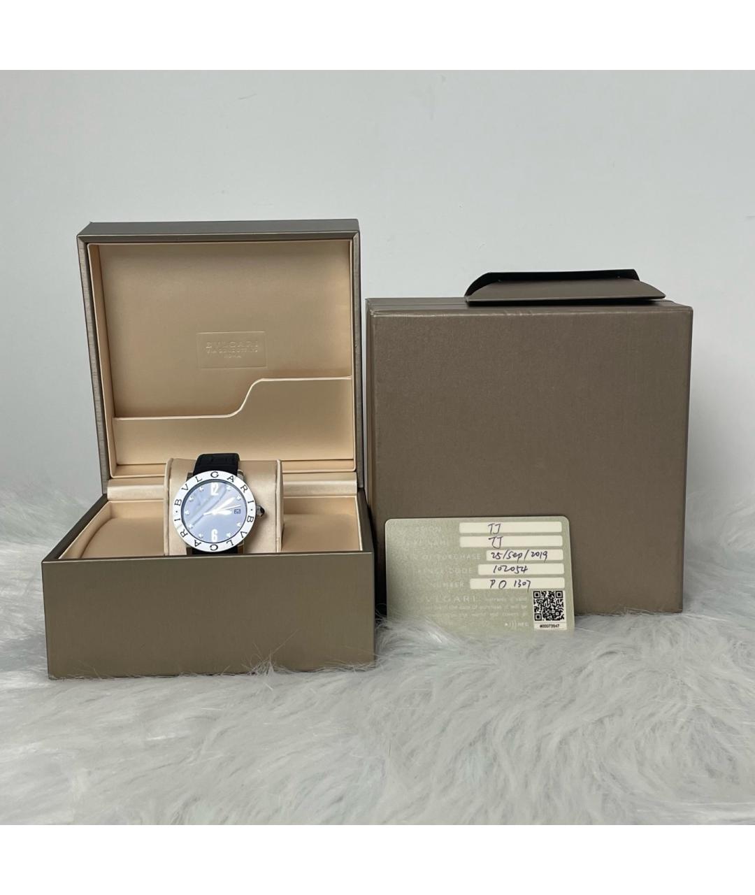 BVLGARI Белые металлические часы, фото 6