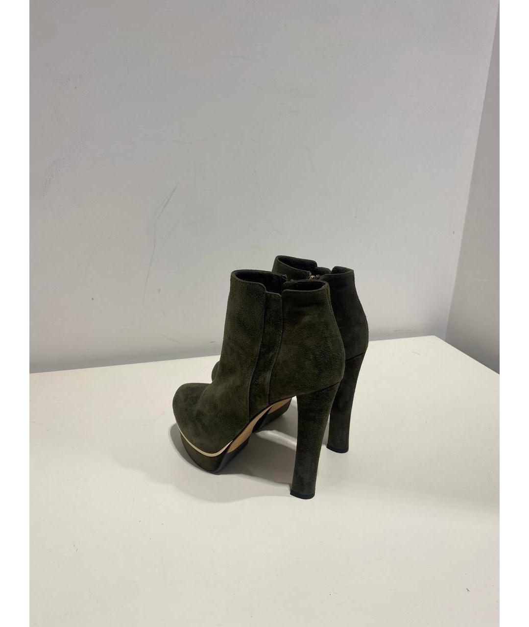 LE SILLA Хаки замшевые ботинки, фото 3