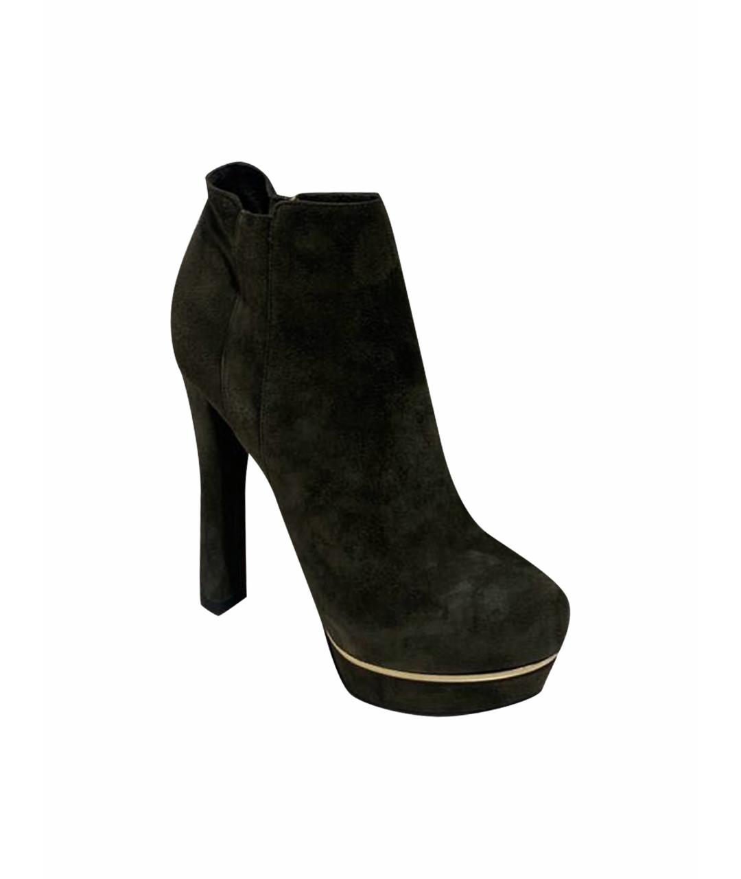 LE SILLA Хаки замшевые ботинки, фото 1