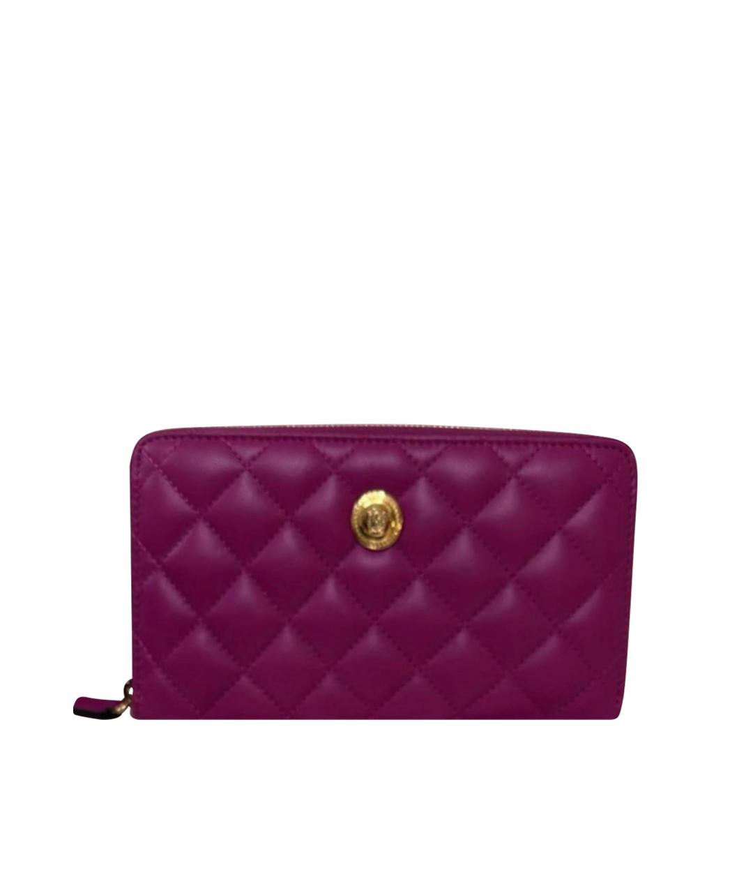 VERSACE Фуксия кожаный кошелек, фото 1