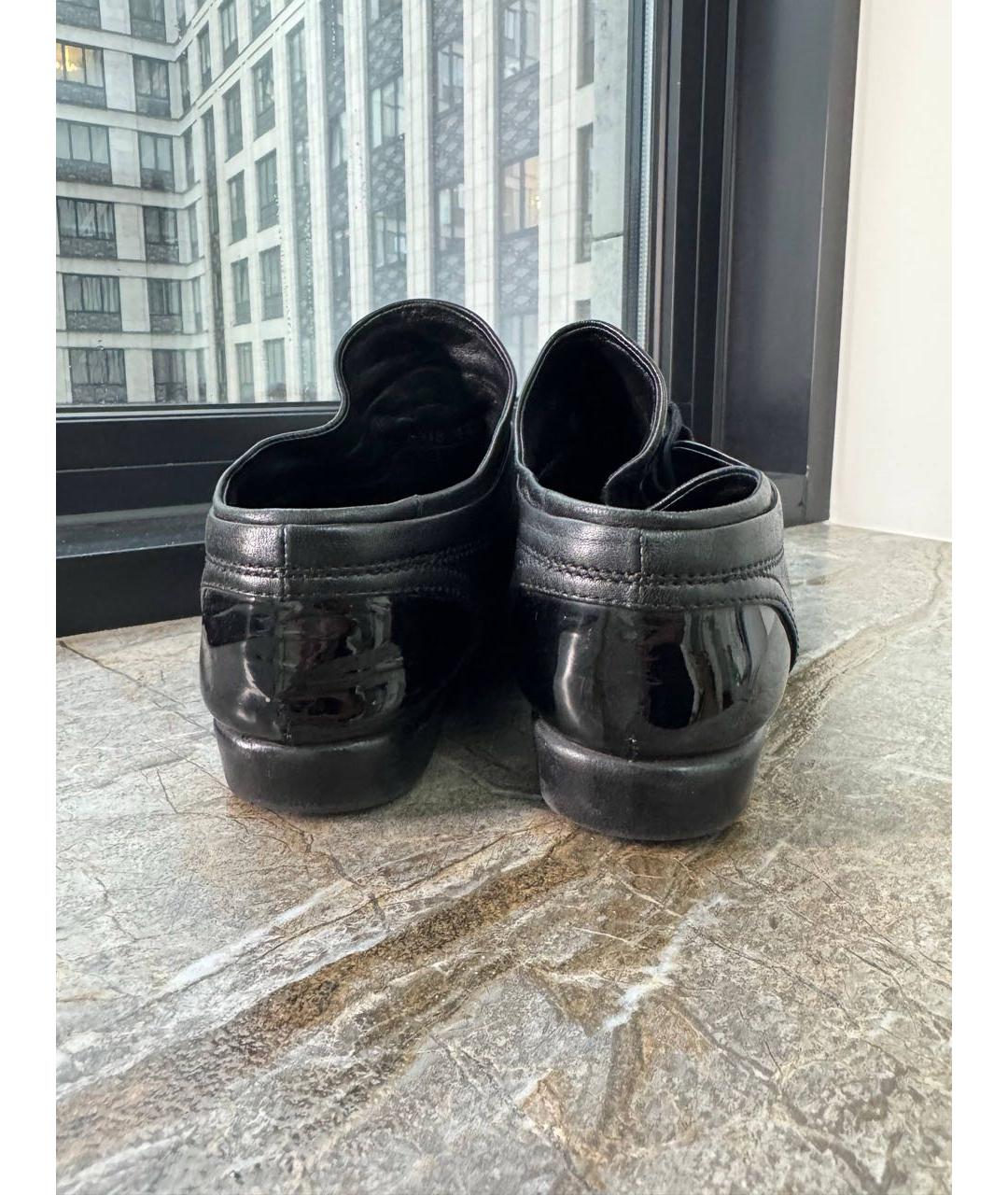 CHANEL Черные кожаные кроссовки, фото 4