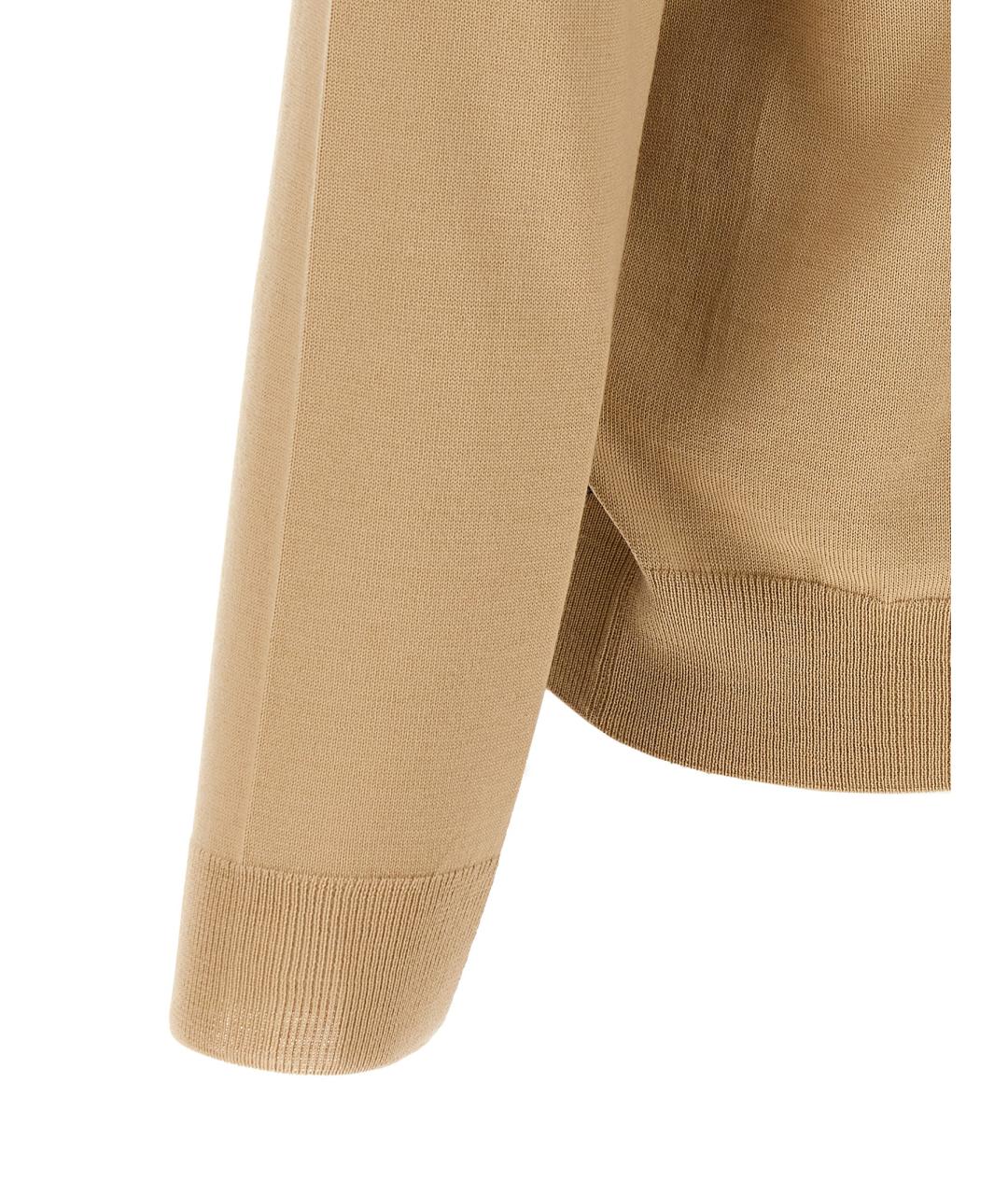 HUGO BOSS Бежевый шерстяной джемпер / свитер, фото 4