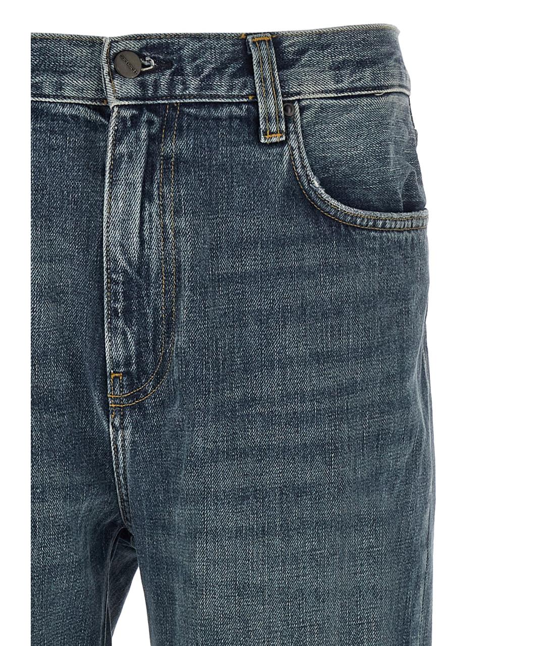 CARHARTT WIP Синие хлопковые прямые джинсы, фото 3