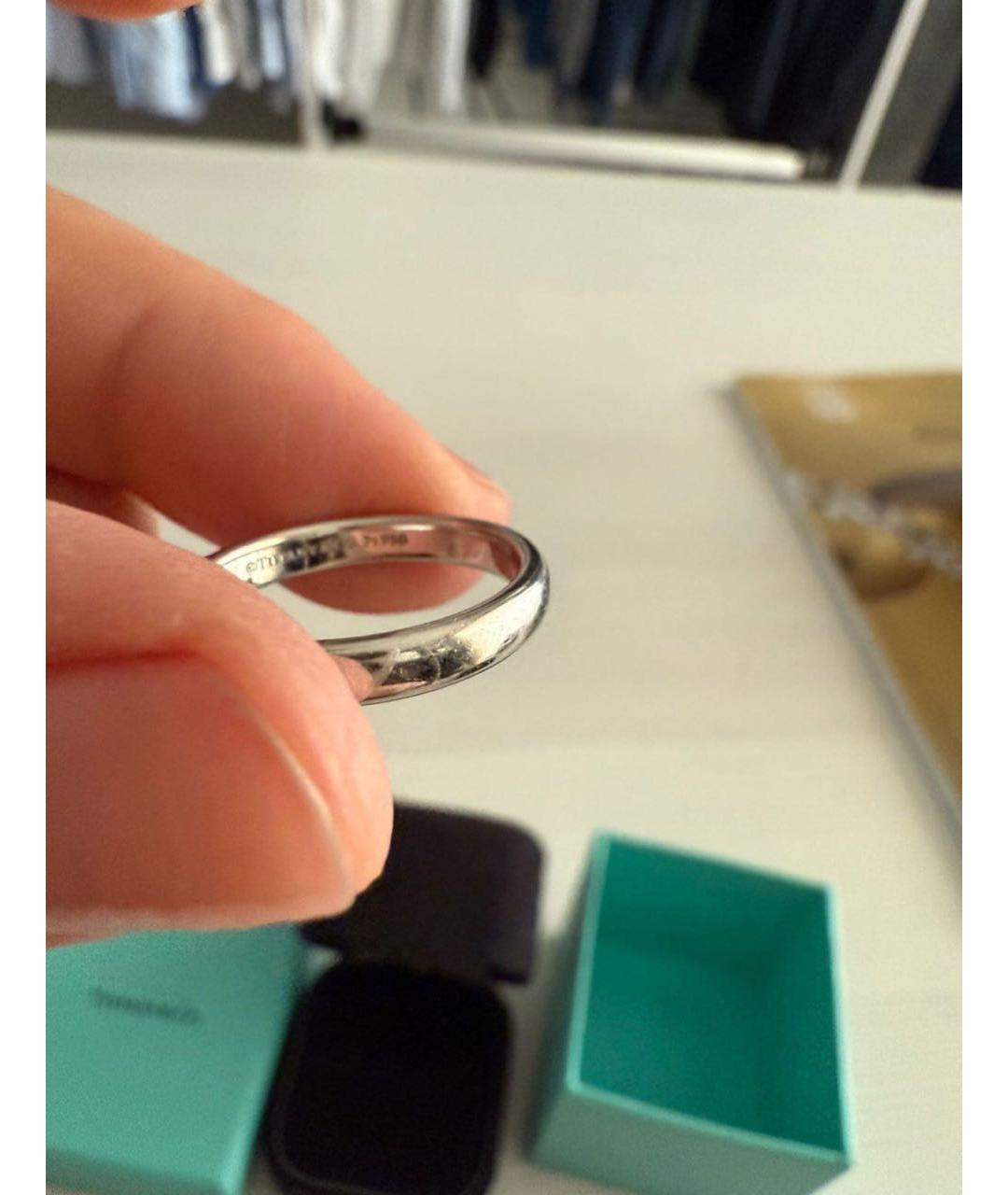 TIFFANY&CO Белое платиновое кольцо, фото 3