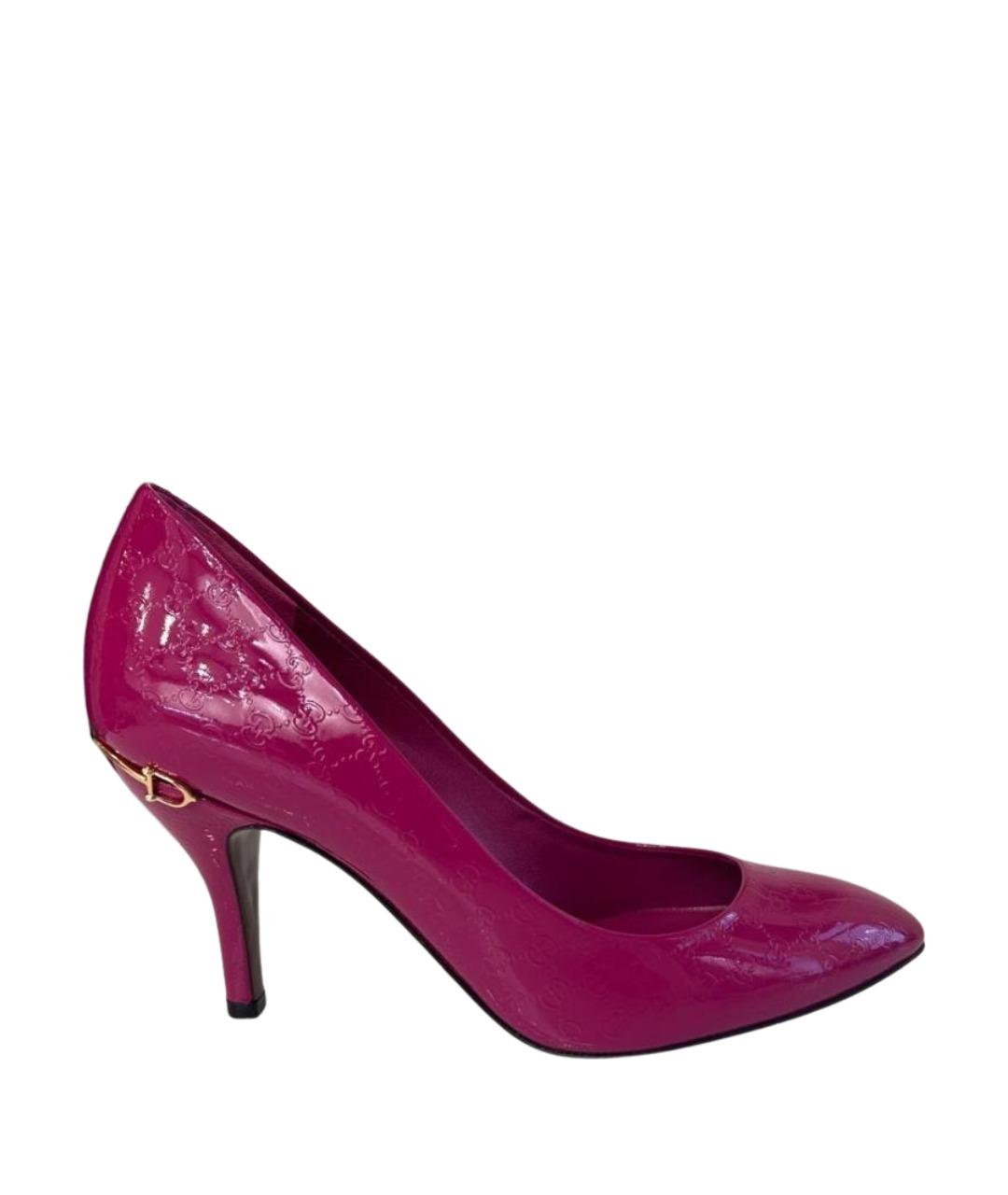 GUCCI Фуксия туфли из лакированной кожи, фото 1
