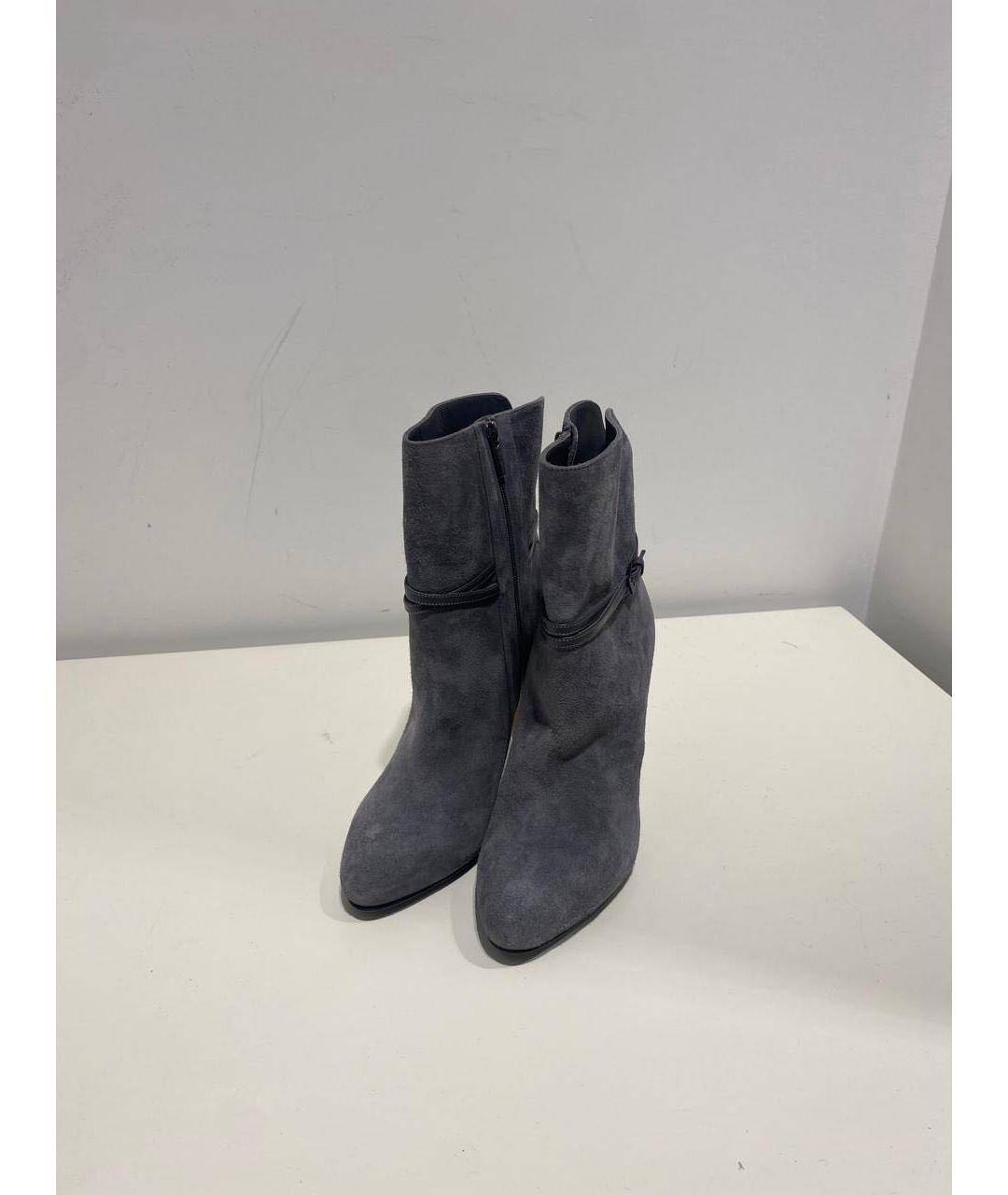 LE SILLA Серые замшевые ботинки, фото 2